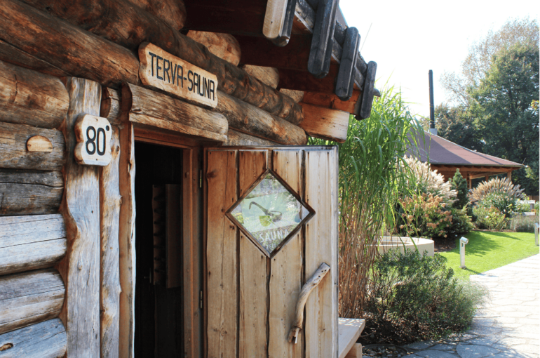 Terva-Sauna in Sommerpause