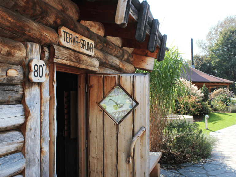 Terva-Sauna in Sommerpause